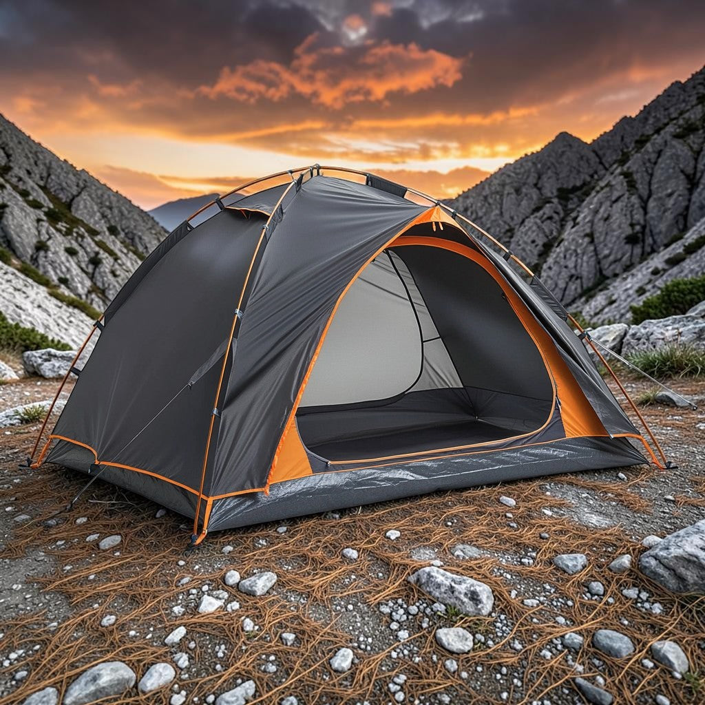 Kfxmw Double Layer Camping Tent - Professional Weatherproof & Windproof Tent for Hiking & Backpacking - Durable Aluminum Poles - All-Season Shelter