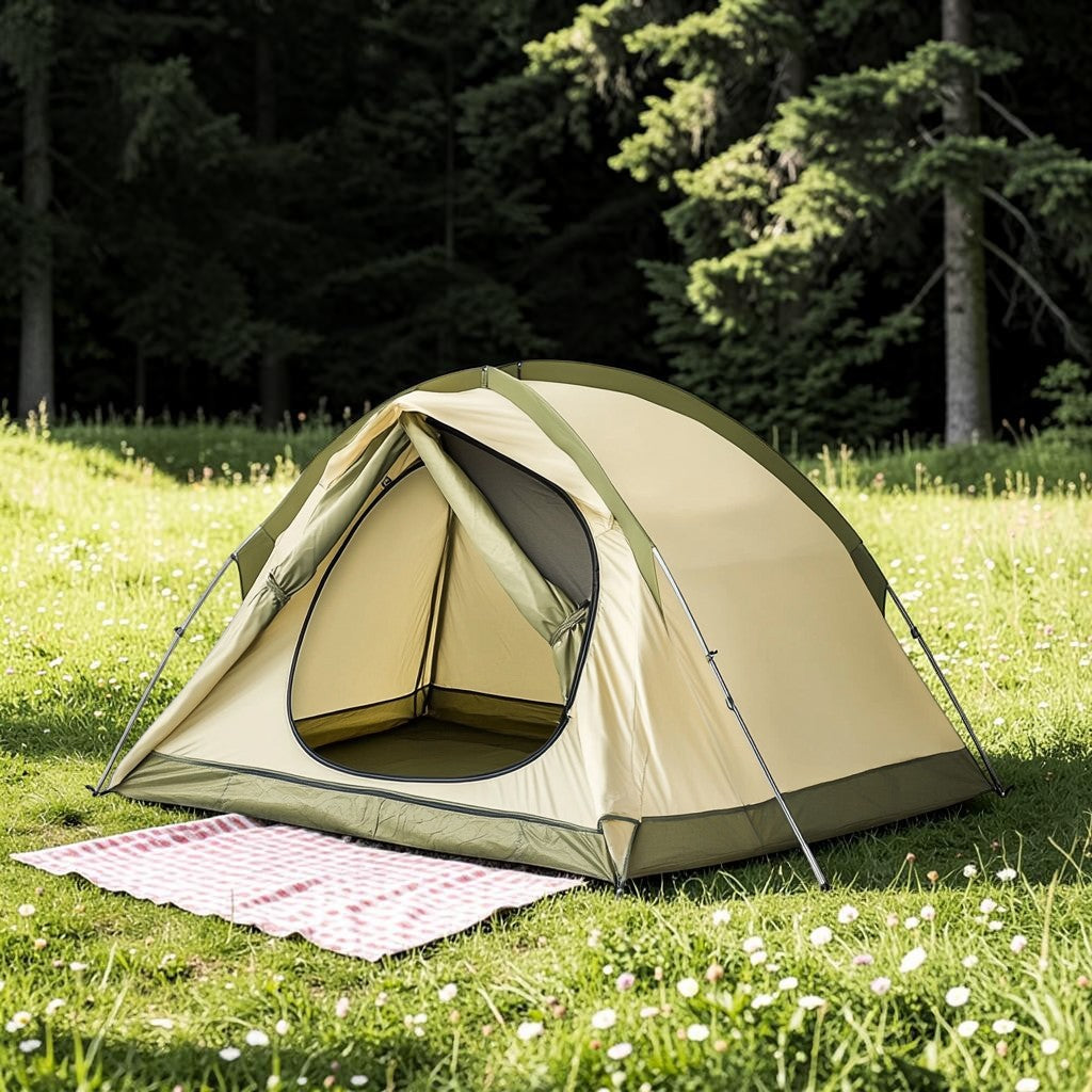 Kfxmw 3-4 Person Instant Camping Tent - Automatic Pop-Up Design for Easy Setup - Waterproof & UV Protected - Perfect for Family Camping & Hiking